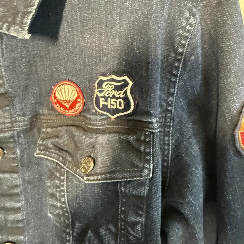FLAG & ANTHEM X FORD TRUCKS Men's Denim Jacket 100th Anniversary Rare Size Large